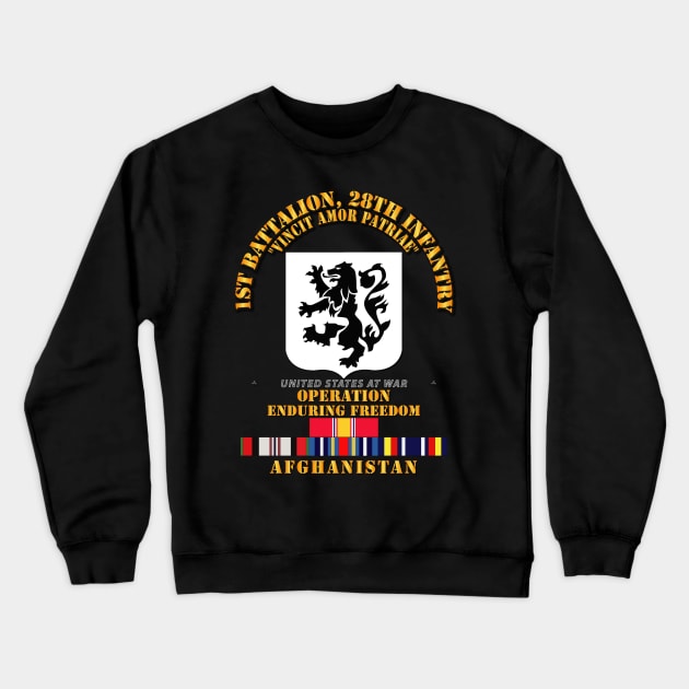 1st Bn, 28th Infantry - OEF - Afghanistan w SVC Crewneck Sweatshirt by twix123844